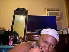 thot professional dick drainer performs sloppy blowjob and deepthroat on monster cock 😍