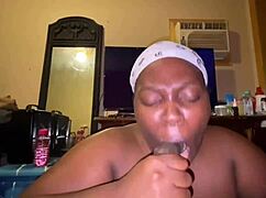 thot professional dick drainer performs sloppy blowjob and deepthroat on monster cock 😍