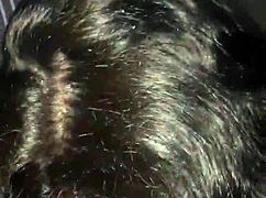 Latina sucks big black cock