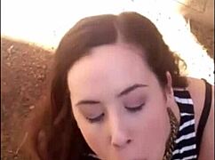 Watch Real Amateur Teen Outside Blowjob!