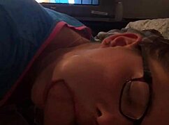 Smoking throatfuck whore swallows deep!