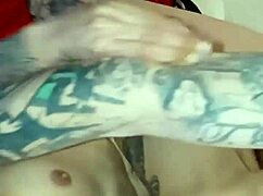 Redhead Gets Rough Cumshot on Small Tits