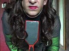 Slap That Bisexual Crossdresser's Ass Hard While Fucking Him Like A Whore!