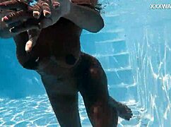 yorgelis strips down and lures the producer with her juicy latina curves