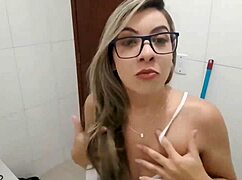 Watch this naughty maid masturbating her pussy?