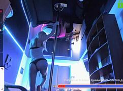 Alice Dances Seductively on Pylon Before Spreading Wet Legs Wide