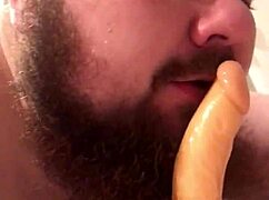 Young Gay Chub Sucks And Rides Dildo