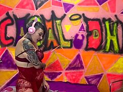 that lady in red is so excited in the kitchen 😍