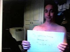 In a humiliating roleplay, the old cuckold follows his mistress's jerk off instructions under domination.