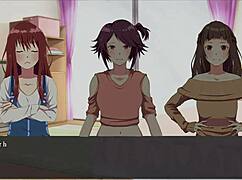 bonds bdsm hentai game ep 4 shibari tickling session with redhead lesbian teasing