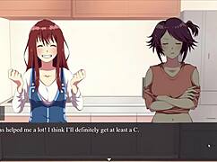 bonds bdsm hentai game ep 4 shibari tickling session with redhead lesbian teasing