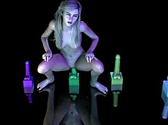 Testing new dildos, a petite beauty explores her wild side with sexy 3D toys.