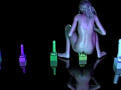 Testing new dildos, a petite beauty explores her wild side with sexy 3D toys.