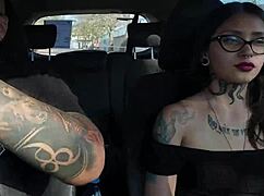 Pretty Latina Teen Undresses Outdoors with Skinny Body and Small Natural Tits in Dirty Talk.