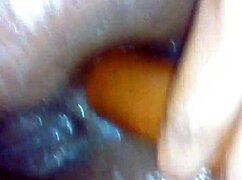 Anal ass play with dildo