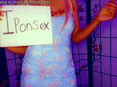 Horny ebony teen babe indulges in dirty masturbation in the dark