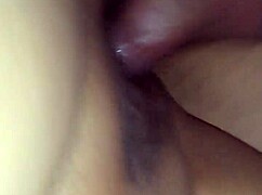 Amateur woman records herself alone with cum inside, feeling extremely aroused and hot.