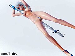 Uau! Biquíni micro brisa do mar na ação strike kawaii!