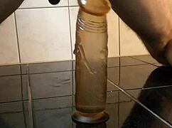 Can this gay boi handle dildo fucking his ass?