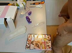 assorted toys opened for gay masturbation cumshot