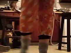 Intense workout session in a grey tee builds strength and endurance