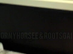 destroyed by hornyhorsee with latex skirt on big ass monster cock