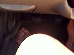 Curvymetalhead Drives In Foot Fetish Video