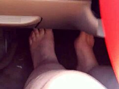 Curvymetalhead Drives In Foot Fetish Video