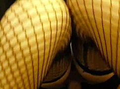 pov latina foot fetish leads to rough pussy fucking and creampie!