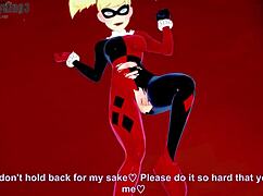 Harley Quinn getting fucked POV with big tits bouncing in anime style