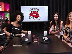 I met her online, then we headed to a swing club and motel, chatting about cumming with Mayze Sheer Red.