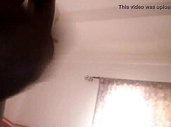 Watch her stroke that cock early?