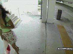 spicy teen flashes in mall parking lot