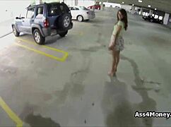 spicy teen flashes in mall parking lot