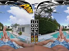 MILF Slimithick Vic Demands Oiling in VR POV!