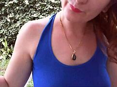 Nicoletta Tries On Earrings In Her Condominium Garden For Ear Lovers