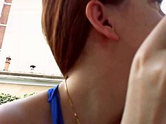 Nicoletta Tries On Earrings In Her Condominium Garden For Ear Lovers