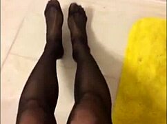 my legs in pantyhose