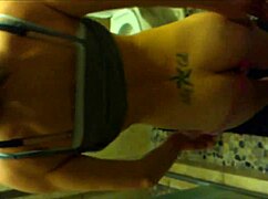 My dumb slut neighbor takes it in the ass