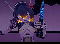 belky the robot gives quick joi instructions in 3d anime