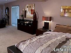 milf housewife gives blowjob and titty fuck to boss