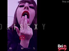 Sexy Secretary Dri Gives Jerk Off Instructions Showing Ass and Pussy