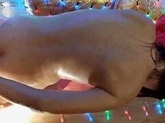 anal n vaginal dildo multi orgasms under romantic lights 😍
