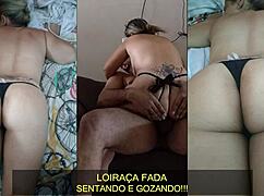 Watch this blonde fairy sit and cum like a pro?