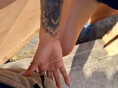 hot girl passes by house i call her to backyard