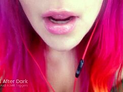 Emo Redhead Licks Through Gloryhole POV