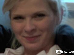 Hottie in stockings strips and pleasures herself 😍