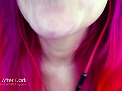 Emo Redhead Licks Through Gloryhole POV