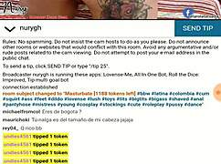 Chica webcam can't remove billiard ball from ass