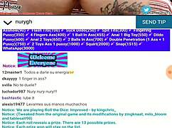 Chica webcam can't remove billiard ball from ass